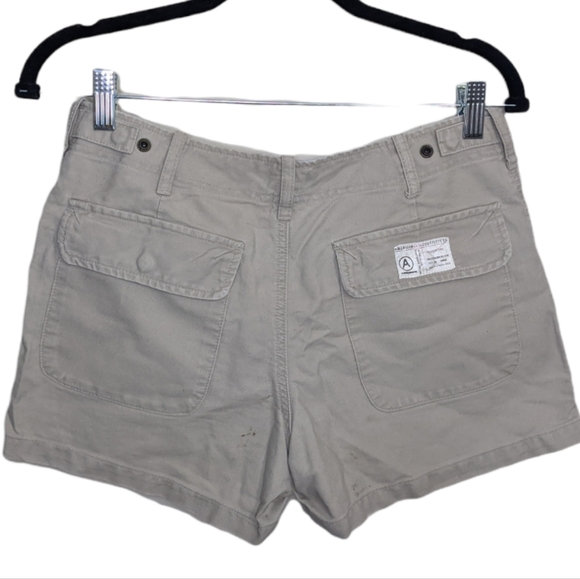 American Eagle Stretch Light Grey Shortie Chino Shorts 🌞👖 - Picture 2 of 7